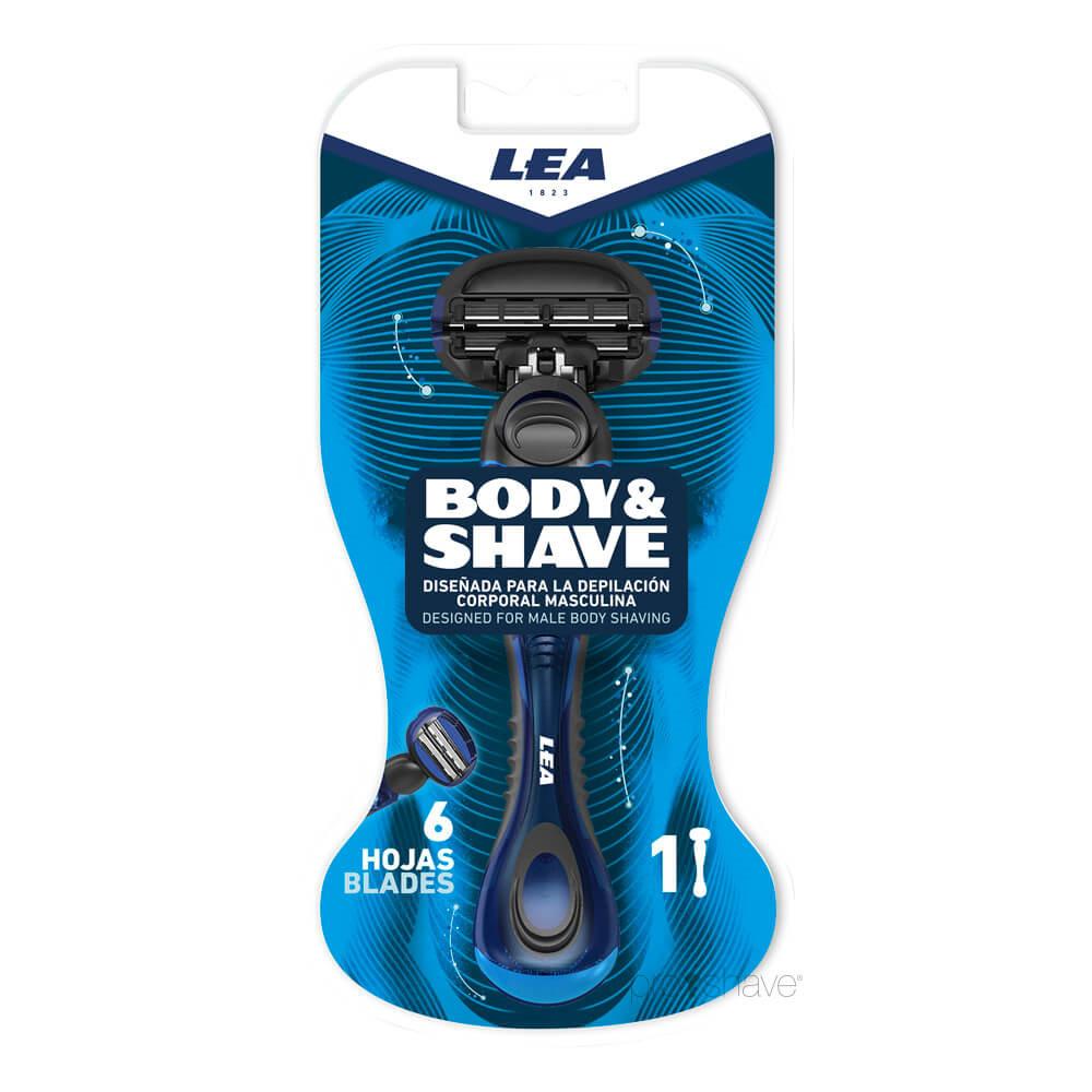 Se LEA Body & Shave Skraber og 1 blad (3+3 klinger) hos Proshave